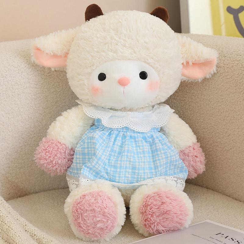 Creative Running Series Super Soft Cute Fox Gray Wolf Wear Rompers Plush Toys Cartoon Stuffed Animals Bears Appease Dolls Gifts