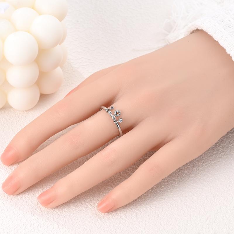 CopperStar Moon Sun Starry Sky Series Closed Ring For Women Valentine's Birthday Gifts Wedding Jewelry Accessory