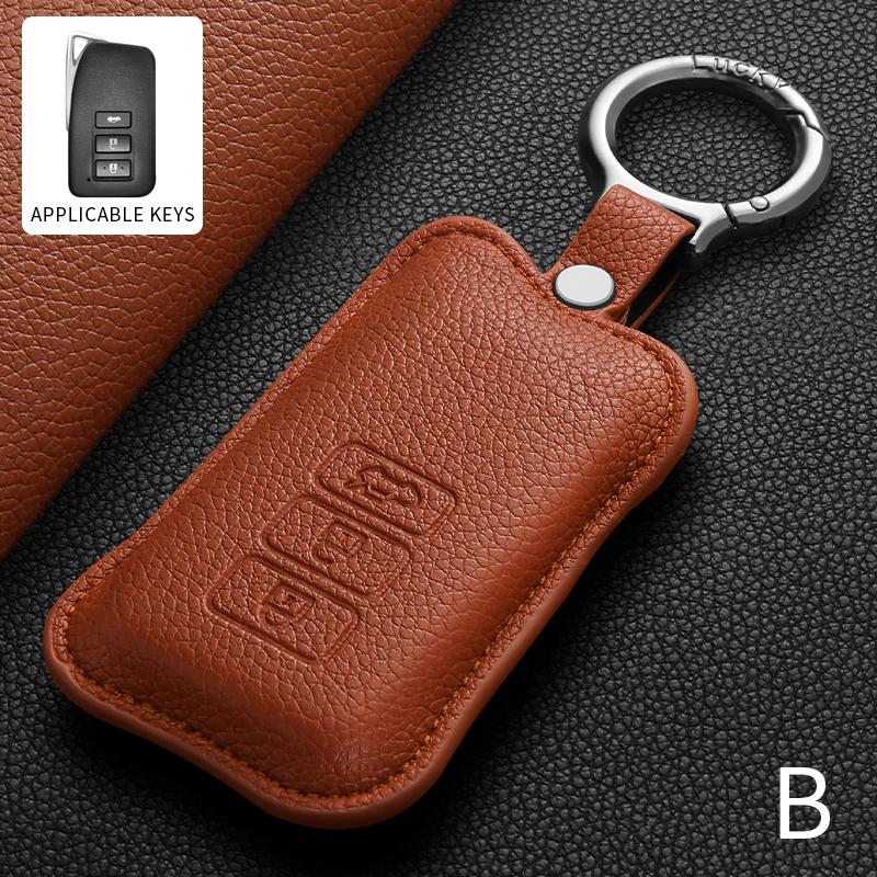 Leather Car Remote Key Case For LEXUS ES300H RX300H LS500H LX700H GX550H NX350H RZ450e NX PHEV RX PHEV Anti-Scratch Accessories