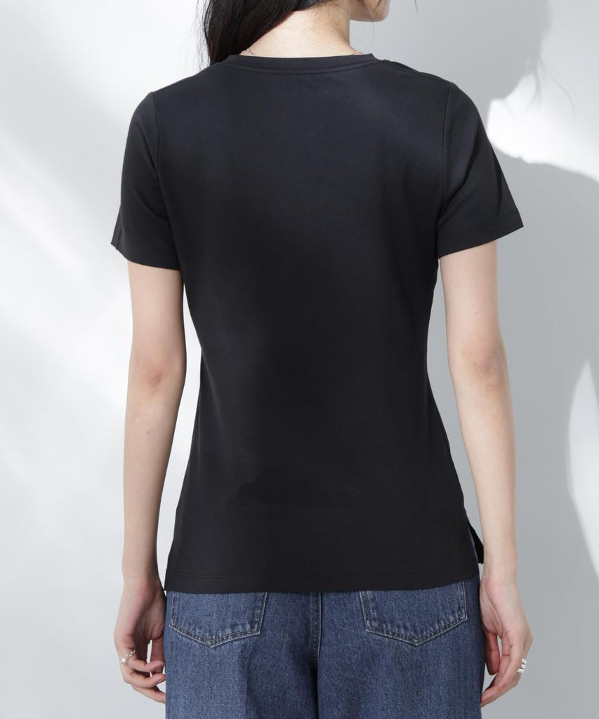 Nano Universe Sweat Size Anti-Soaked (R) Stain-Resistant V-Neck T-Shirt, Women's, Medium, 030, White, 669-5124301