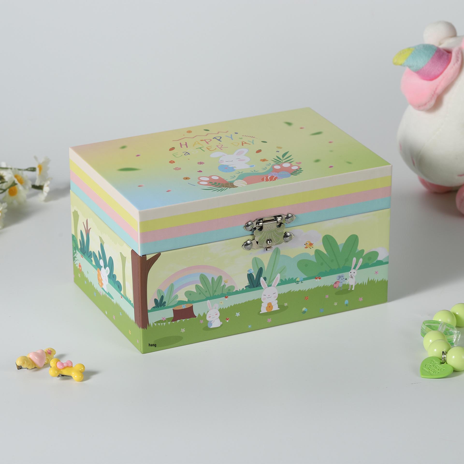 

Princess Easter Jewelry Music Box: Ornament Storage & Birthday Gift for Girls 18x12x10 cm оранжевый