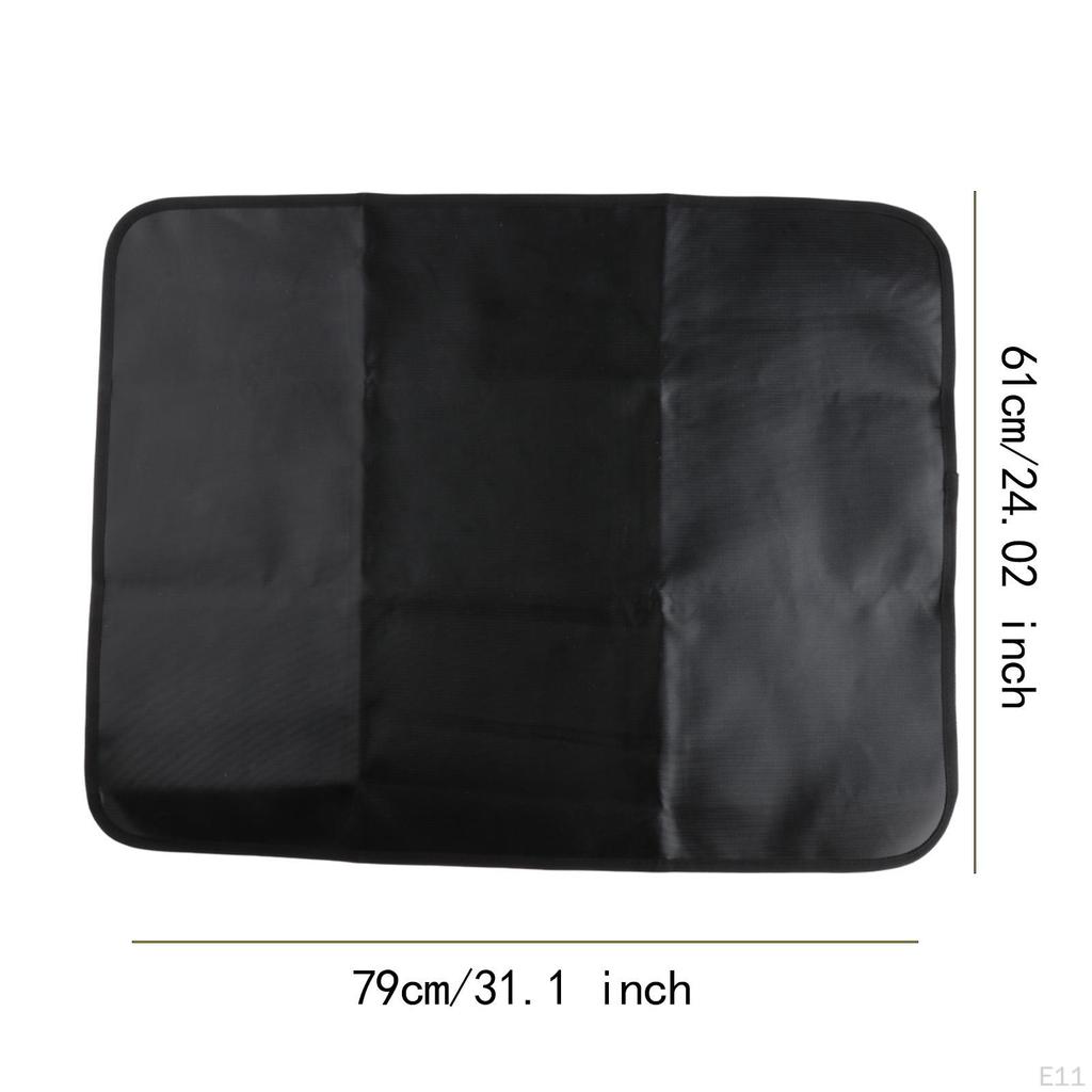 Fireplace Mat BBQ Floor Outdoor Grill Deck Protect Fire Insulation for Indoor