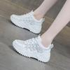 Summer Small Thick-soled Heightening Women's Shoes, New Comfortable Casual Soft-soled Soft-faced Sports Dad Shoes with Diamonds