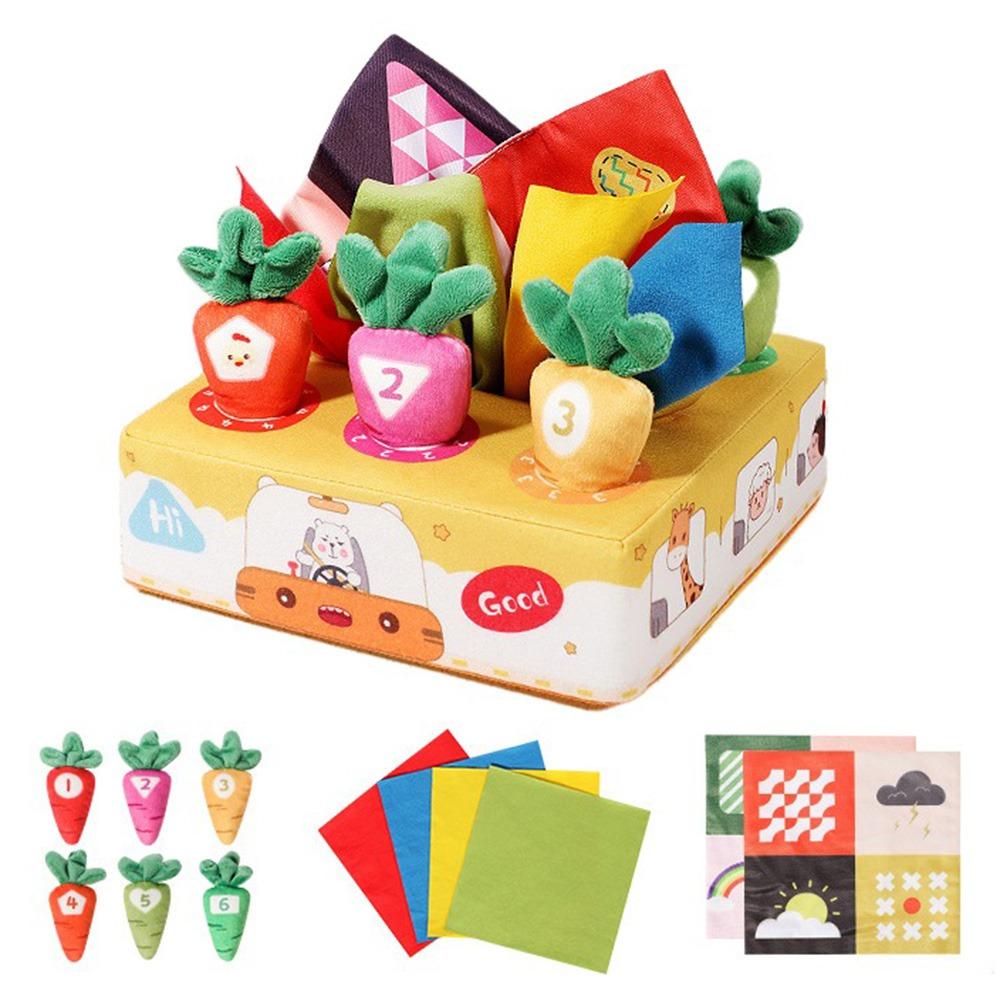 Tear-resistant Radishes Montessori Toy Pulling Carrots Stuffed Toys  Parent-child Game