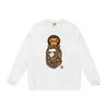 Ape Head Print Unisex Casual Loose Pullover Sweatshirt - Autumn/Winter Trend for Teens