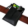 Genuine Leather Leather EDC Organizer Black/Brown Belt Clip Outdoor Tool Pouch Multifunctional 3 Pockets EDC Pouch Pocket