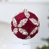 Plastic Christmas Ornament Burgundy Christmas Ball Ornament Christmas Tree Hanging Ornament Plastic For Mantel Wreath Home