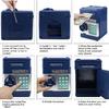 Piggy Bank Electronic Mini ATM for Kids Toy, Safe Money Saving Box Coin Banks Password Code Lock for 3-14 Years Old Kids, Boys Girls Ideal Gift (Grey