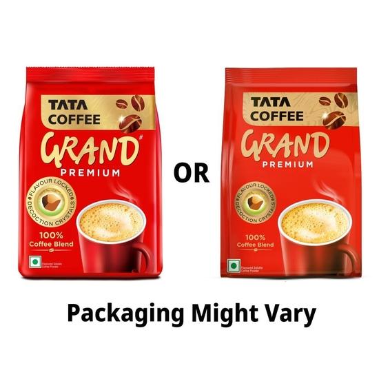 Tata Premium Instant Coffee, 90g/100g Pouch, 100% Pure Coffee, With Flavour Locked Decoction Crystals, Rich Aroma & Great Taste