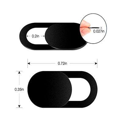 Kamera Datenschutz Ultradünne Webcam Abdeckung für Computer Laptops Tablet Hochwertige Abdeckung 6 Stück Schwarz