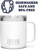 YETI Various Rich Colors Rambler 10oz Thermal Insulation Mug with Lid Sliding Colors, (296ml) (Magnetic, Type) (White) [Product]