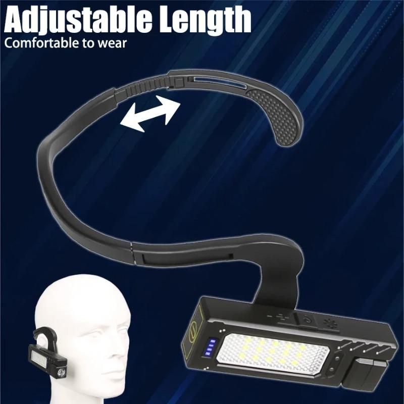 Czujnik Czołówka Akumulatorowa Latarka LED COB Reflektor z Magnesem Latarka Czołowa Zewnętrzna Wodoodporna Lampa Kempingowa Wędkarska