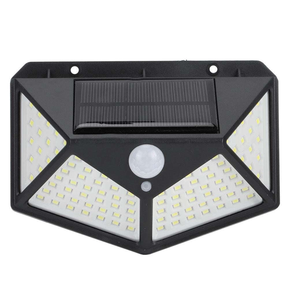 100LED Solar Motion Sensor Light Waterproof Wall Light Street Lamp for Outdoor Garden Yard