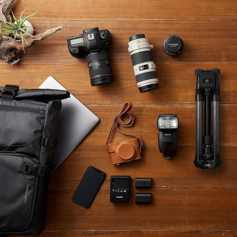Velbon ULTREK UTC-53 II AS Travel Tripod 5-Section Carbon Legs 26.2mm Mid-Size Free Head Arca-Swiss Compatible Torque Adjustment