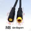 M6 M8 2 3 4 5 6 Pin Male to Female EbikeElectric Butt Cable Plug Connector Scooter Brake waterproof Signal Sensor cord 1 meterl