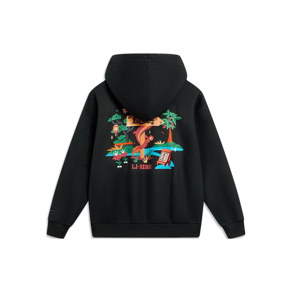 Li Ning Sports Trendy Collection Sweatshirt Unisex Black AWDU049-2