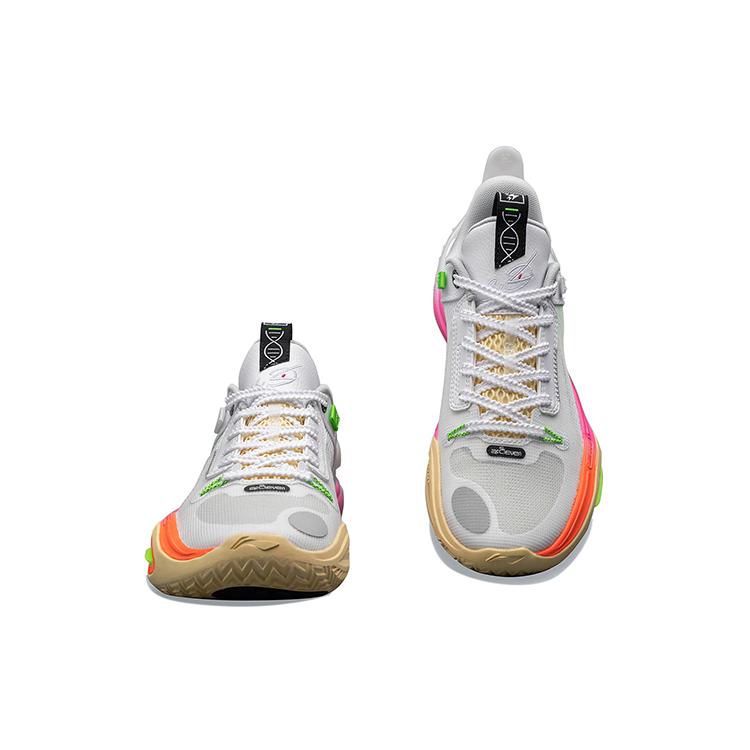 New LiNing All City 11 Youth Low Top Basketball Shoes Standard White Teenagers ABPT005-2