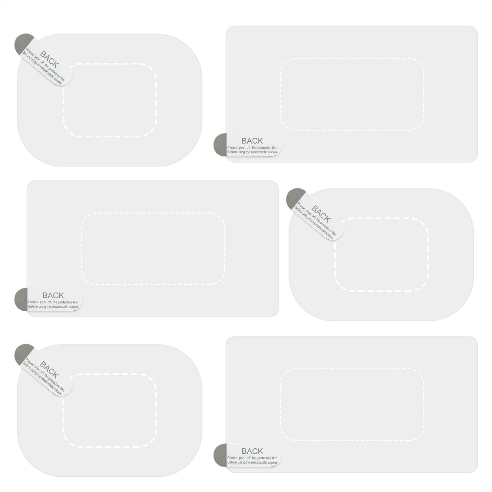 

Windshield Sticker Protector, Dash Cam Windshield Stickers - 6 Pack Static Dash Cam Stickers Please refer to the description