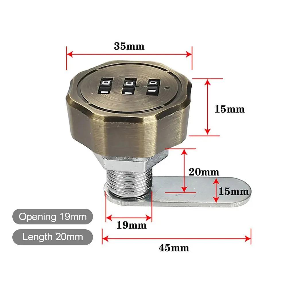 Password Locker Cabinet Mailbox Password Locker 3 Digital Code Combination Lock Cupboard Drawer