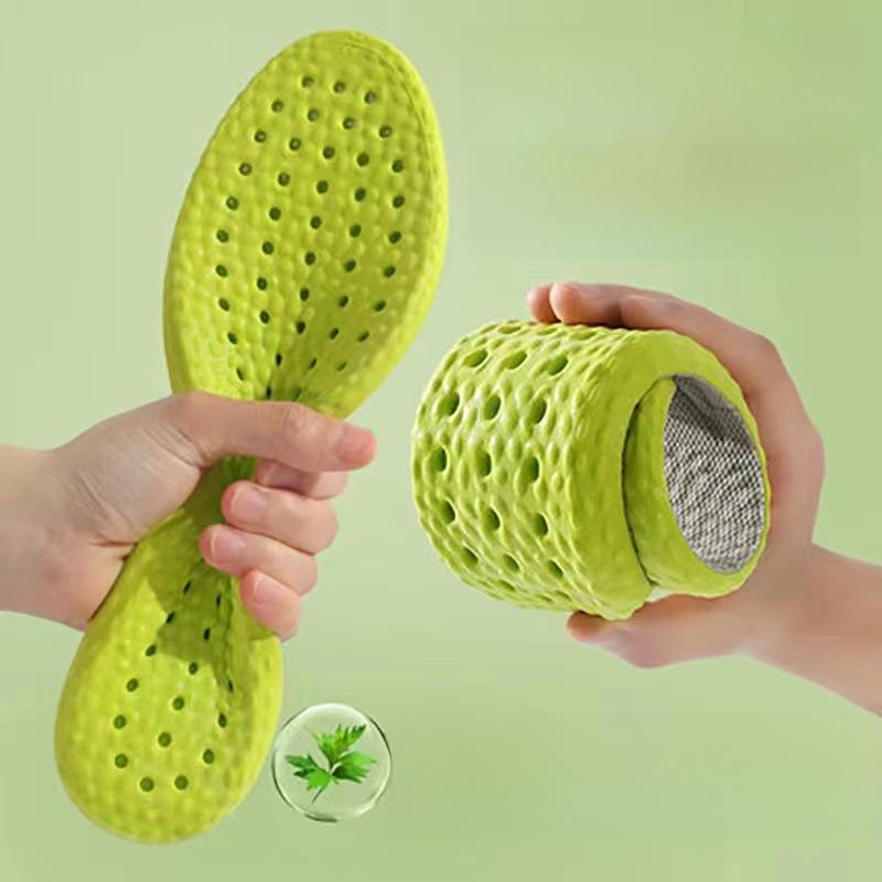 

Unisex Military Training Insoles: Breathable, Sweat-Absorbent, Soft, Shock-Absorbing, Wormwood-Infused for Odor Control and Summer Freshness. Size 35-36