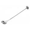 27.5cm  Stainless Steel Disc Tail Bar Spoon Cocktail Mixer Bar Puddler Stirring Cocktail Spoon Ladle Stirrer Martini Bar Tool