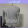 Elegant Long Sleeve Deep V-neck Knitted Sweater Blouse For Women With Premium Quality
