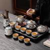 2026 Luxury Blue and White Ru Kiln Kung Fu Tea Set – Premium Ceramic Teapot & Cups for Elegant Home Use