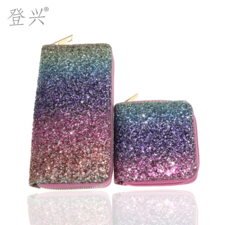 Neues Laser-PU-Kurz-Kleinportemonnaie, Schüler-Kindertasche, D-System mit Bildern und Mustern