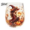 Creative Holiday Gift Fantasy Witch Glass Tea Cup Gothic Crystal Ball Pattern Tumbler for Themed Drinkware Wine Juice 320ml Vintage Halloween