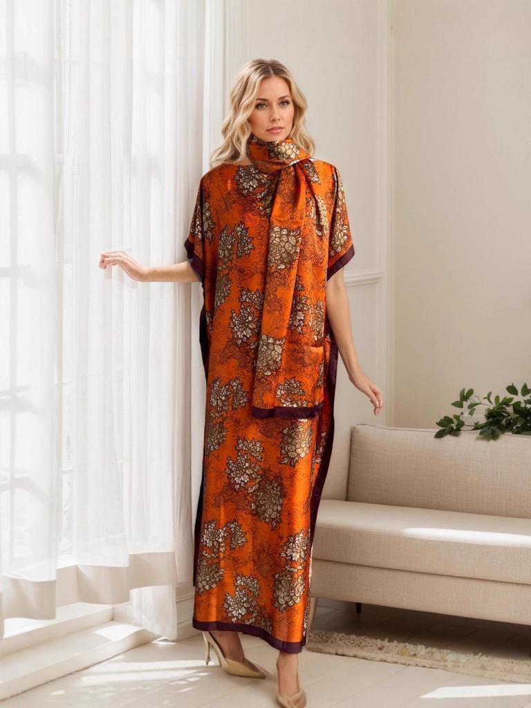 Middle Eastern Style Loose Long Dress Abaya for Women