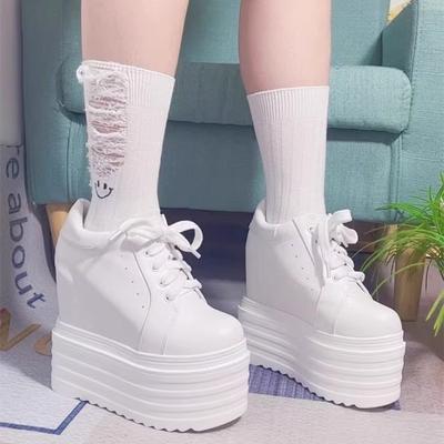 Fashion Autumn New Thick-soled Women's Shoes Casual Muffin Bottom 14 Cm Increase Single Shoes Fashion Sexy Wild High-heeled Casual Shoes