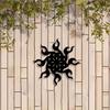 Sun Metal Wall Art Outdoor Sculpture Weatherproof Iron Gift Yard Garden Fence