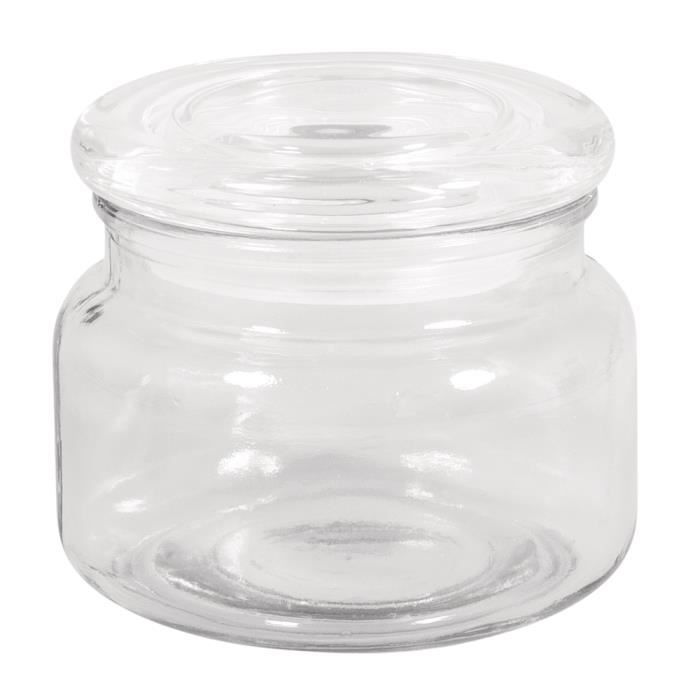 Verre à provision - RAYHER - 10cm - Couvercle en verre - 320ml - Ouverture 7,5cm