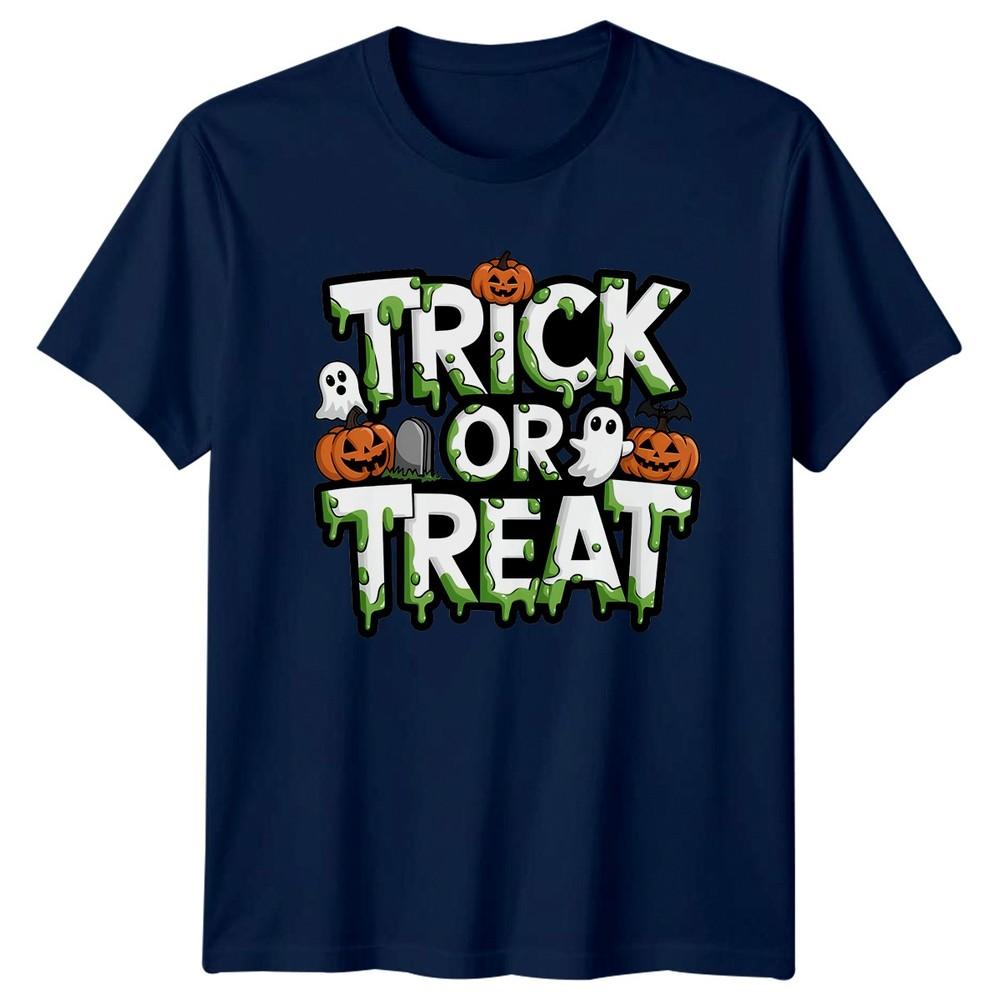 Trick Or Treat Halloween Holidays Unisexs TShirt Unisexs Tee Spooky Graphic Top