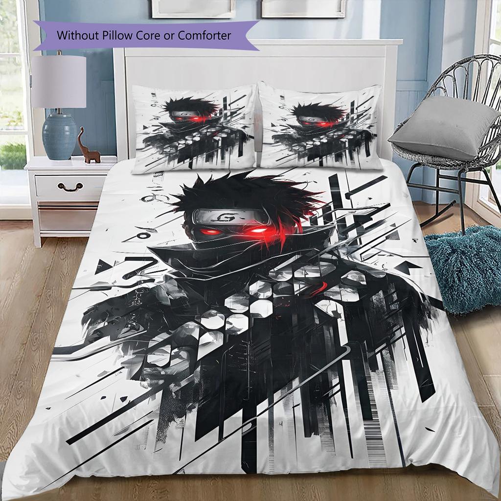 Set Copripiumino Trapuntato con Fantasia Cartone Animato Federa Decorazione per la Casa Regalo di Compleanno (1 * copripiumino + 2 * federa, senza nucleo)