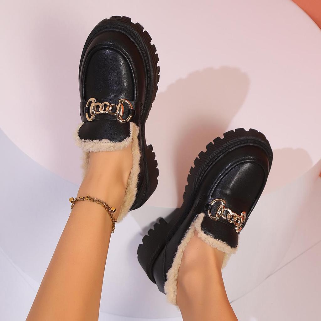 Women Sneakers Office Shallow Platform Snow Boots New Trend Plush Warm Women Shoes Winter Casual Cozy Walking Sneakers Women