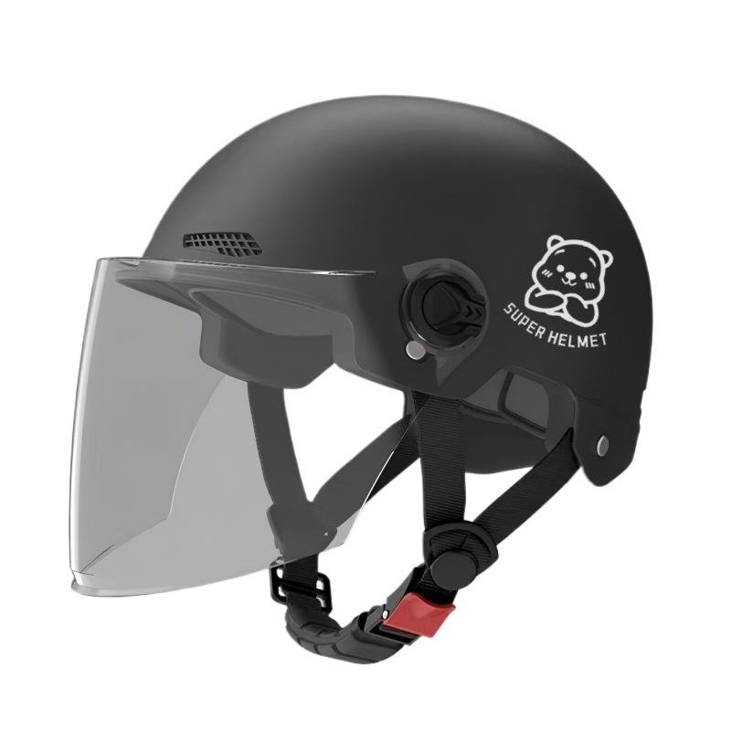 

Электрический мотоциклетный шлем Мужской и женский Шлем-половина для аккумуляторного автомобиля Четыре сезона Универсальный шлем Взрослый шлем-половина