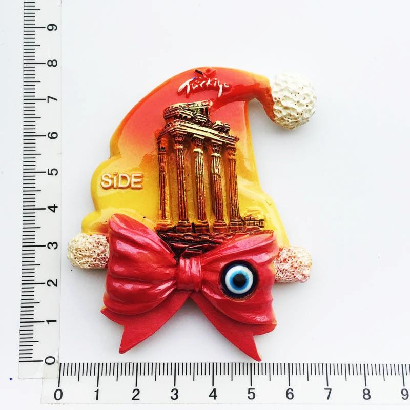 Turkey Fridge Magnet Souvenir Kemer Alanya Antalya Resin Magnets for The Refrigerator Magnetic Stickers Gifts Home Decoration