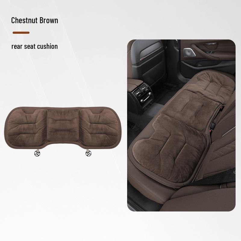 Winter Flannel Car Seat Cushions - Thick, Warm, Front & Rear Options