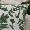 Green Cushion Cover Exquisite Embroidery Home Decoration Pillowcase 45x45cm Soft High-quality Plush Living Room Sofa Pillowcase