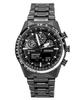 Promaster Skyhawk U830 Chronograph Black Dial Eco-Drive Diver's JV2005-58E 200M Men's Watch