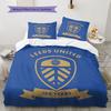 Leeds United Pattern Bedding,Quilt Set Quilt Cover Pillowcase Home Birthday Gift(1 * Duvet Cover + 2 * Pillowcase, Without Core)
