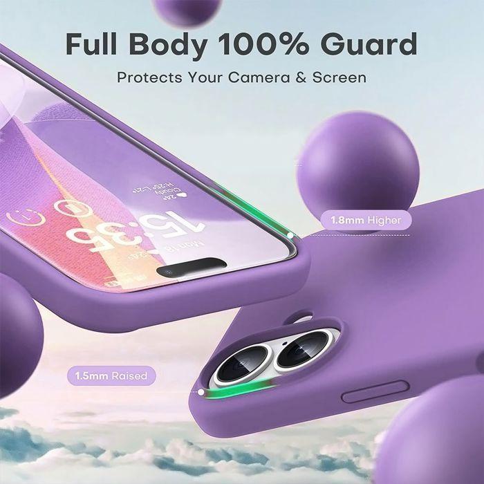 Coque de Téléphone - BOOLING - iPhone 17 - Silicone Antichoc - Violet - Design Élégant