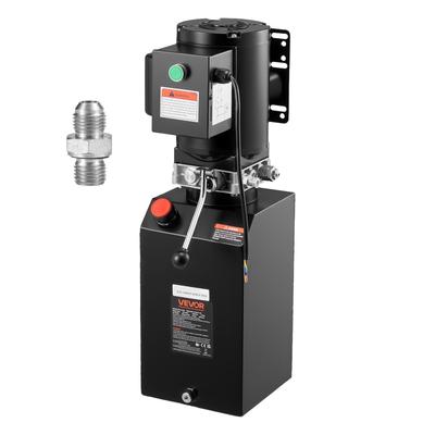 Hydraulisk Pumpaggregat, AC 220V, 15 Quart Enkelverkande Hydraulaggregat, 6,3 L/min Oljeflöde, Max Utloppstryck 22 MPa för Dumper