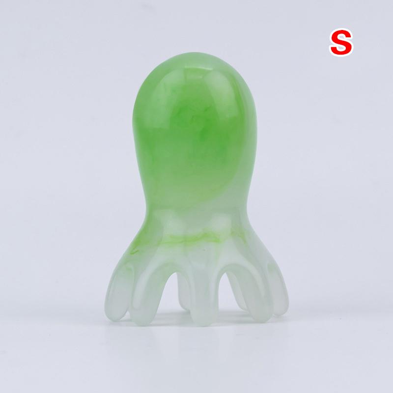 

Resin Octopus Comb Head Massager Meridian Scraping Scalp Brush Acupuncture Spa Gua Sha Health Deep Massage Tool Wide Tooth