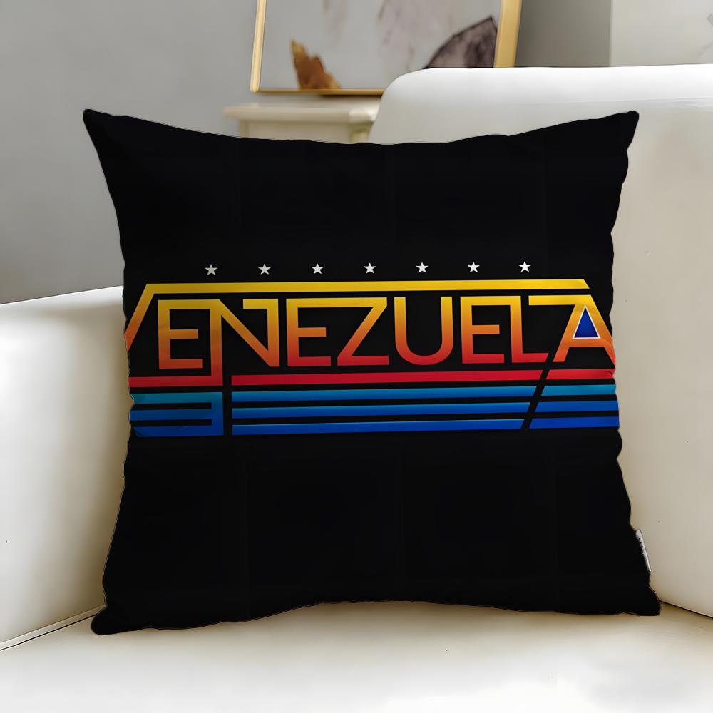 classic country Venezuela Cushion Cover Soft & Easy-Wash Pillow Case – Versatile for Couch, Bed, Travel and Office