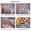 Shrimp Peeling Tool Multifunctional Fast Shrimp Peeler Stainless Steel Fish Knife Shrimp  Kitchen Shrimps Cutting Tools
