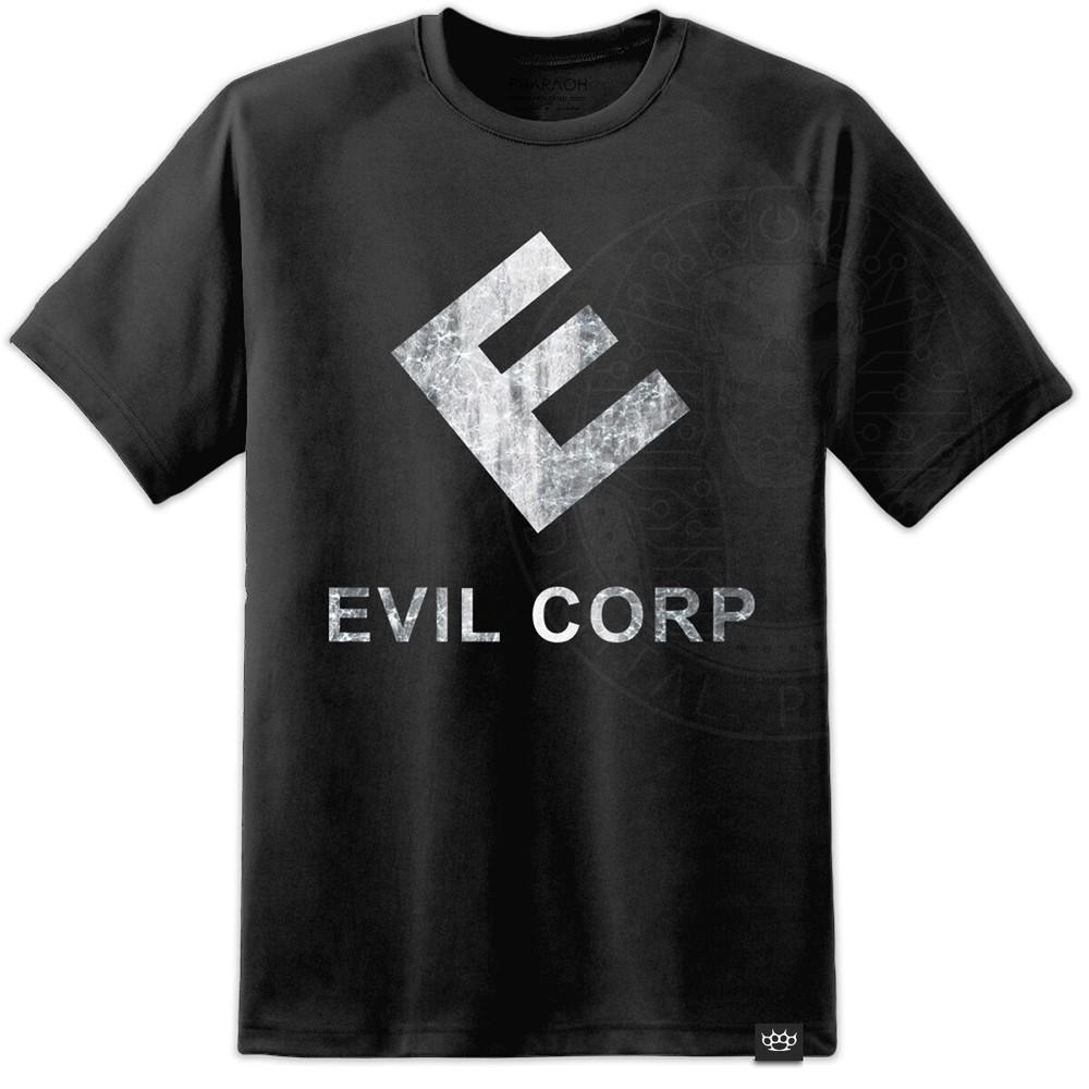 

Mr Robot - Evil Corp Distressed Logo Style T Shirt FSociety Hacker Collective TV L
