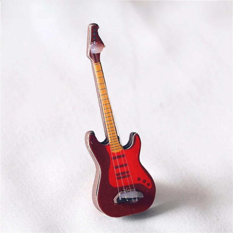 

1шт Мини Классическая Поп Гитара Кукольный Дом Мини Мебель Модель Стрельба Музыкальный Инструмент Украшения Модель