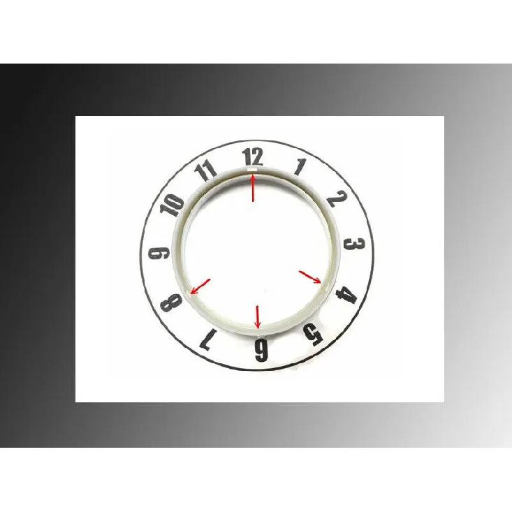 2 Stück Ein Satz Matt Silber Armaturenbrett Zifferblatt Ringe Blende Zierleiste Für BMW E60 E61 Vor-LCI M5